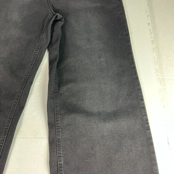 Oat New York Jeans Women's 32x29* High Rise Wide Leg Black Faded Denim Tag 30 - Picture 3 of 16